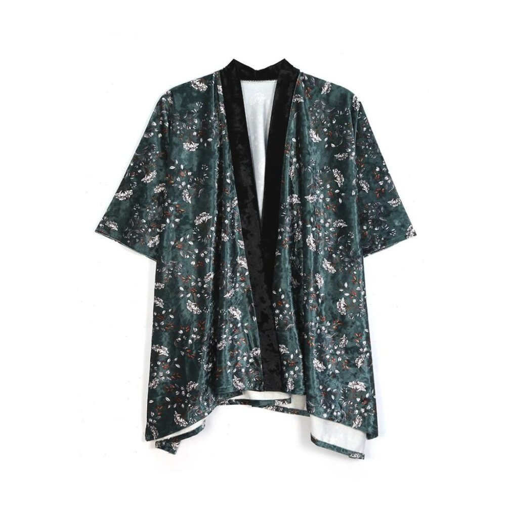 DIONA J FLOWER PRINT KIMONO